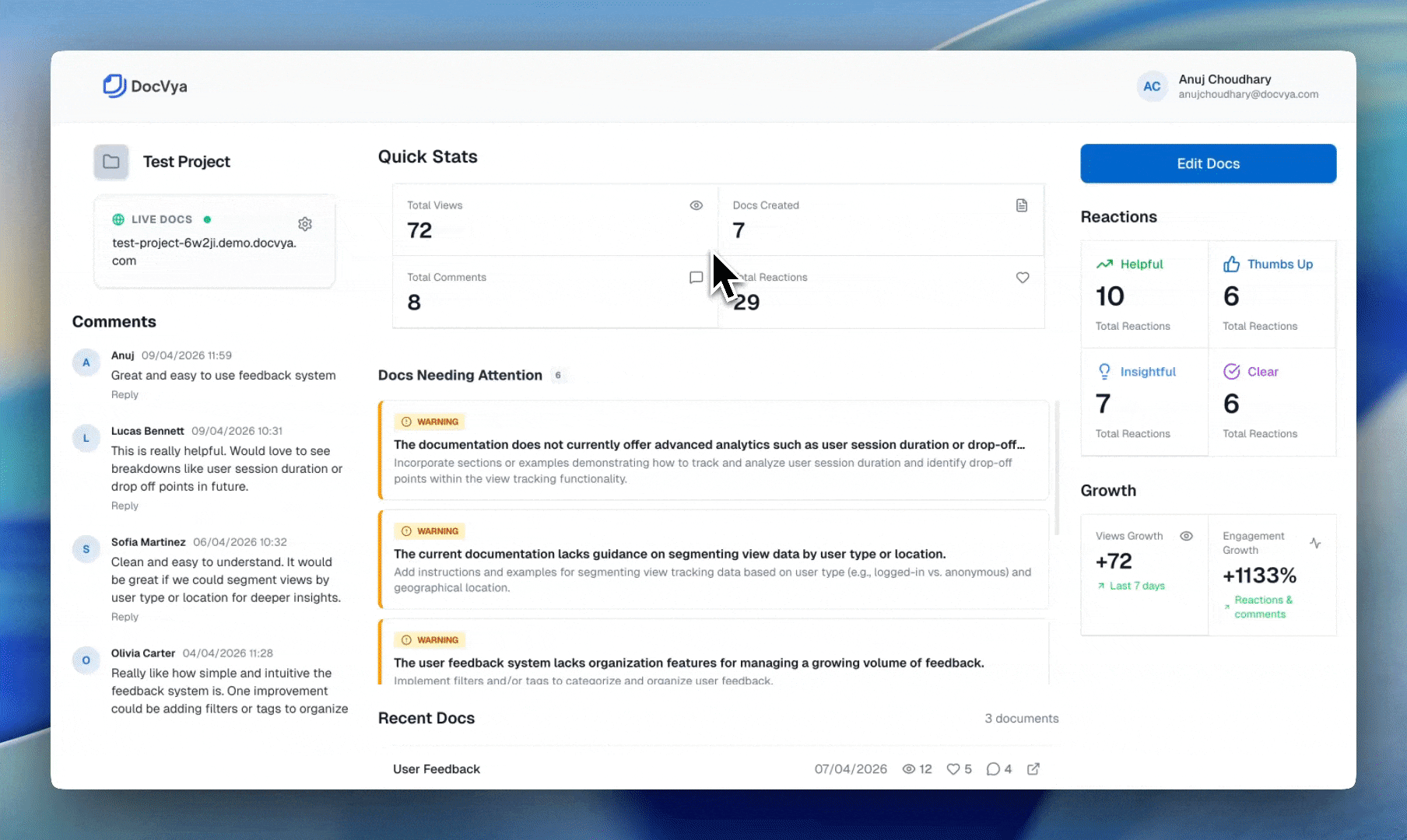 Maintain Docs 2× Faster demo